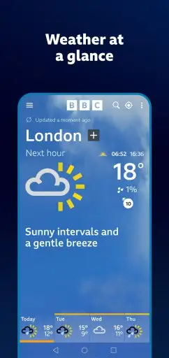 BBC Weather Screenshot