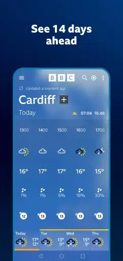 BBC Weather Screenshot