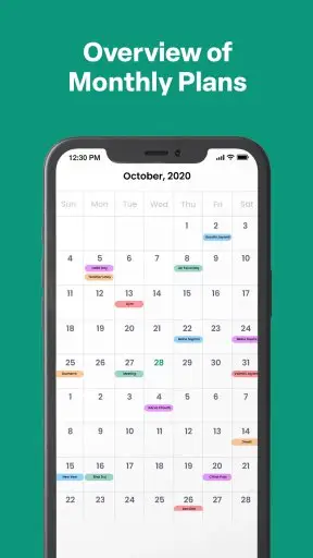 Calendar Screenshot