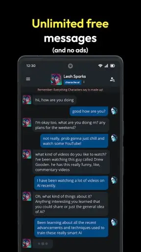 Character AI - Chat Ask Create Screenshot