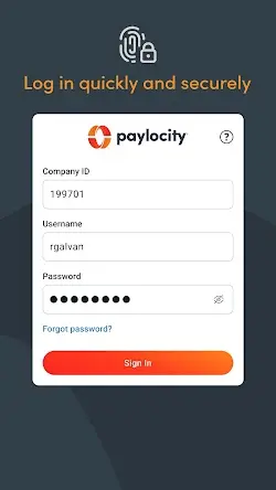 Paylocity Mobile Screenshot