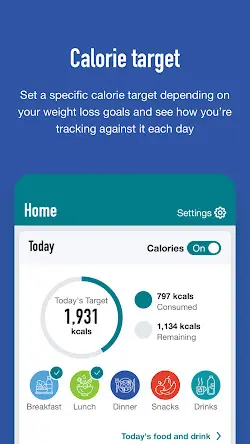 NHS Weight Loss Plan Screenshot