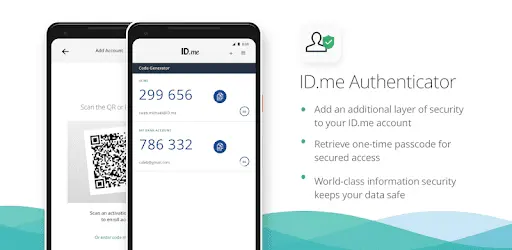 ID.me Authenticator Screenshot