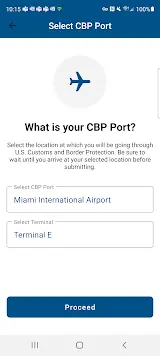 Mobile Passport Control Screenshot