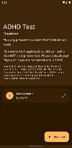 ADHD Test Screenshot