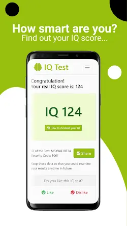 IQ Test Screenshot